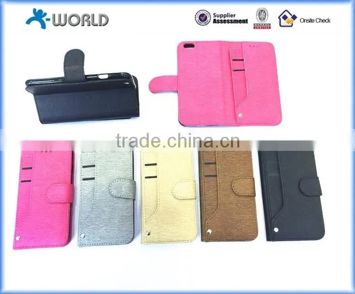 Free access Card Holder stand wallet cover leather case for iphone 6