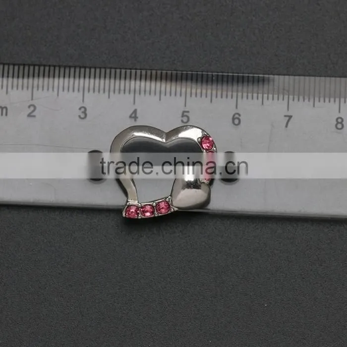 316L Pair Of Heart Shape Fake Barbell Nipple Piercing Jewelry
