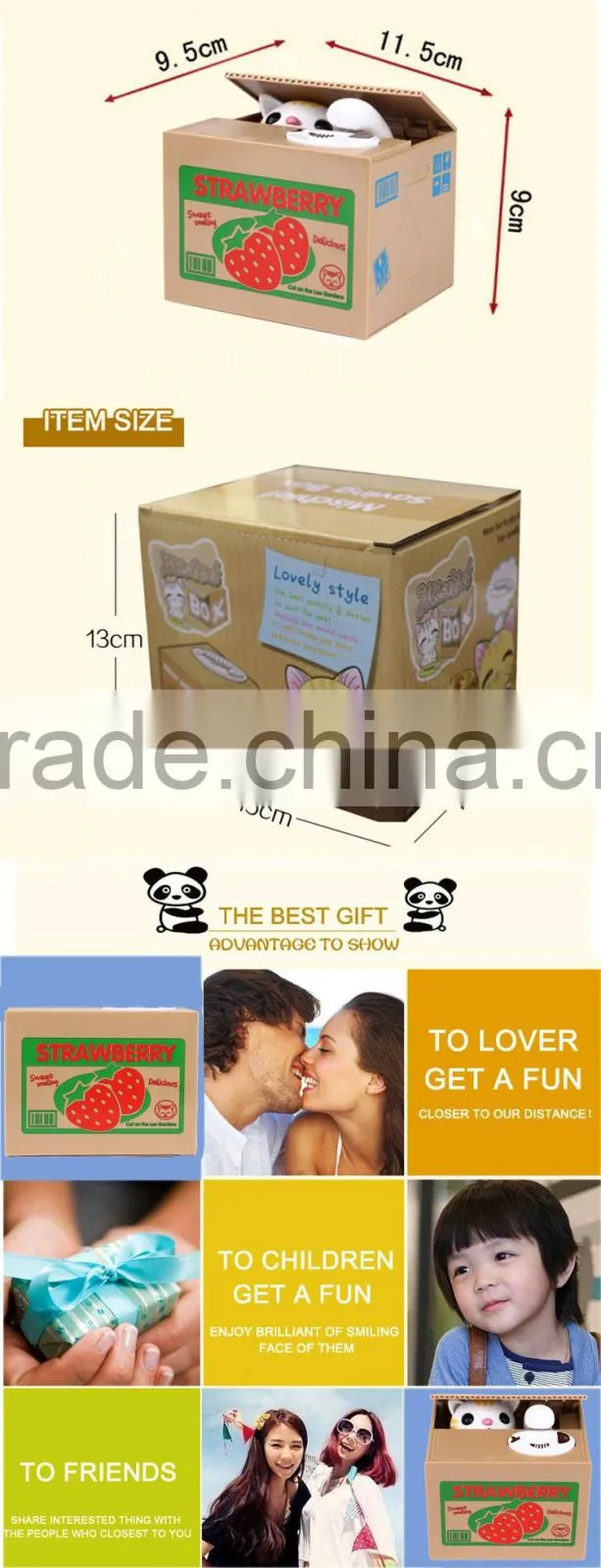 China gift items wholesale piggy bank money safe box custom made