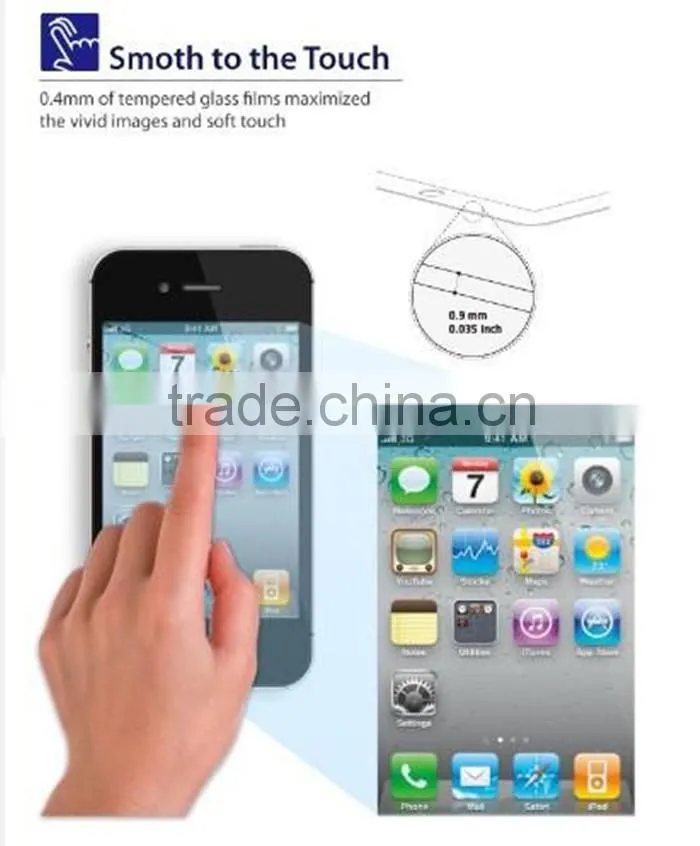 2014 New Arrival! For Samsung S5 Tempered Glass Screen Protector /Screen Guard