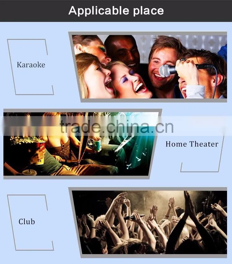 Pro KTV 2-way Good Sound Karaoke Speaker With Full Range Passive Speaker Stand
