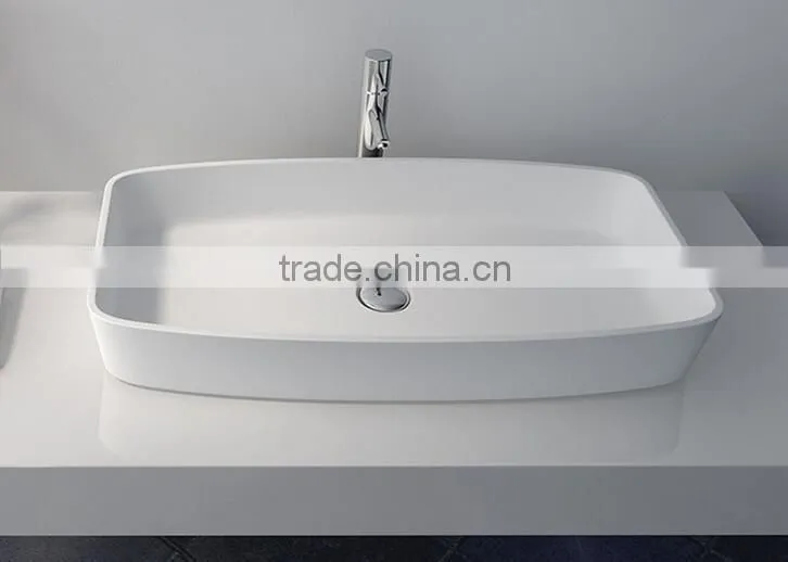 Modern Style Cabinet Wash Basins, Stone Resin bathroom Wash Basin, wall hung wash basin