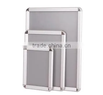 Hotsell indoor advertising board frame with round corner, aluminum advertising frame