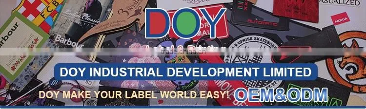 China wholesale nice quality low MOQ customized woven patch for clothing