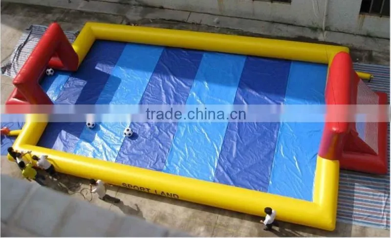 inflatable soap football field
