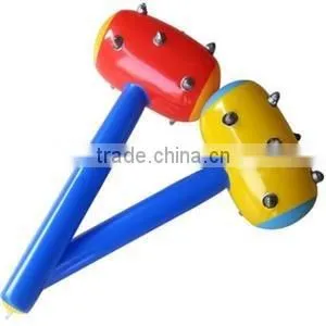 Baby plastic inflatable pig toy hammer