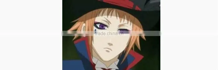 fashion quality cosplay wig Black Butler orange short wig
