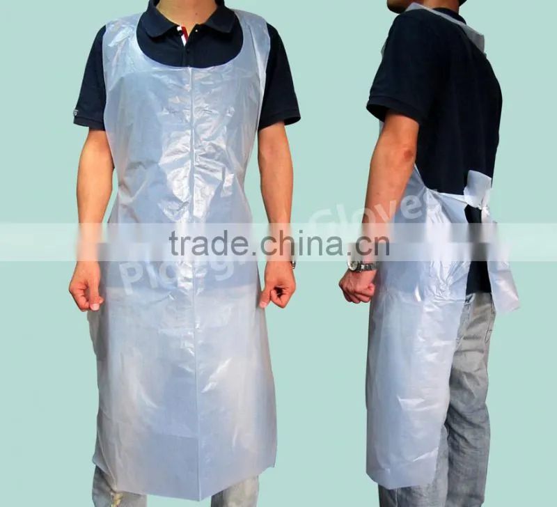 convenient disposable plastic PE apron
