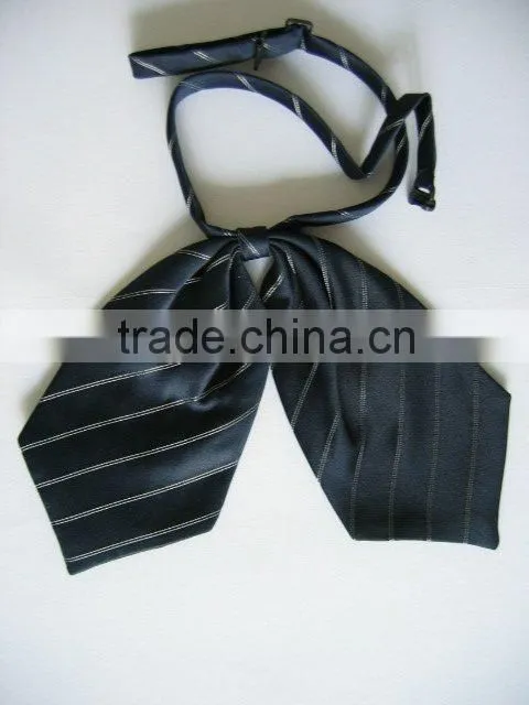 Black hand made bow tie polyester