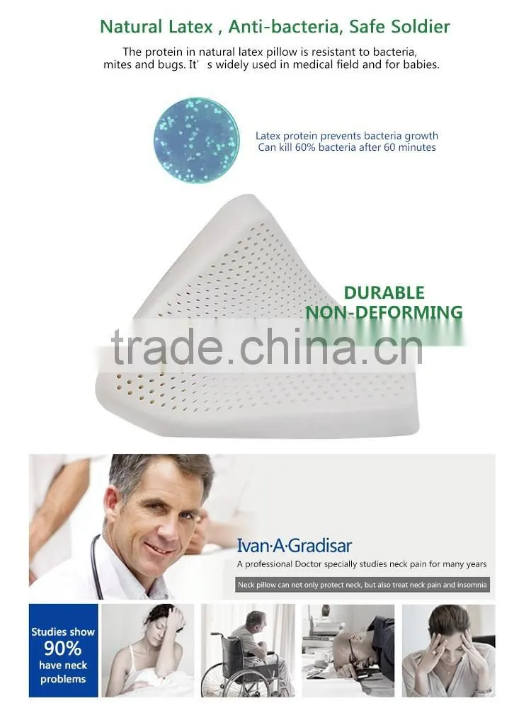 XD-KO004 office supplies spa wedge bath pillow/sognare pillow with size 51*30*7/9