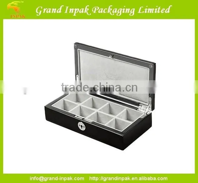 PERSONALISED LUXURY WOODEN CUFFLINK DISPLAY BOX