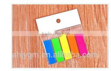 Boat Shape PET Film Color Adhesive Index Marker/Sticky Notes