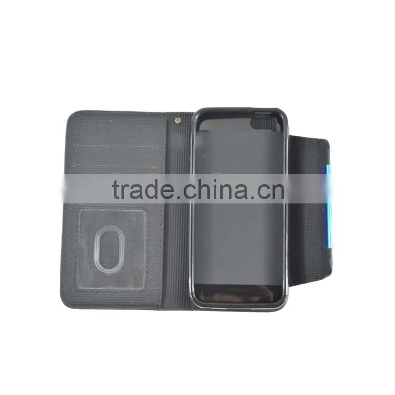 Black 2 In 1 Magnetic Detached Leather Case For Wiko Slide