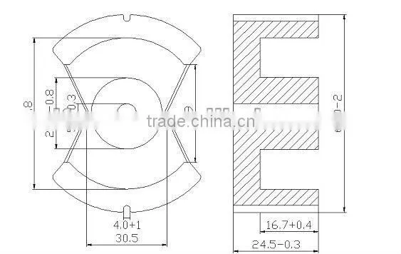 ferrite cores PM 62