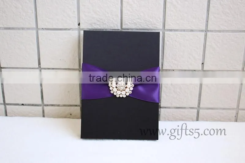 Gorgeous Handmade Luxury silk invitation boxes fow wedding