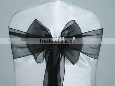 Plain Dyed Hotel/Banquet/Wedding Organza Chair Sash