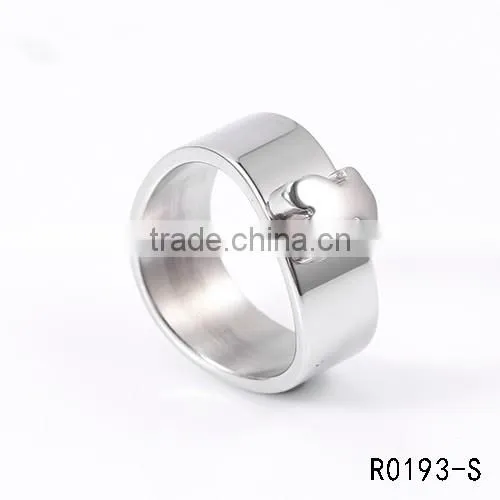 2016 New arrival fashion wholesale 3161 stainless steel lovely bear finger ring