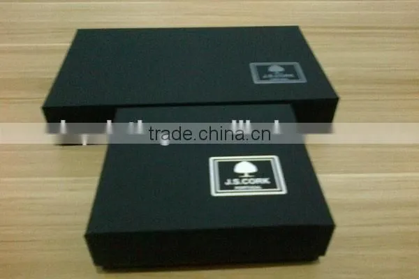 custom soft touch film lid and bottom gift packaging box