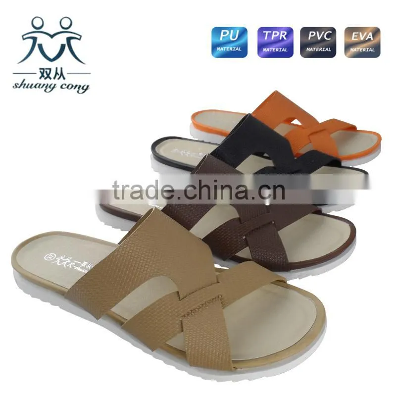 new fashion PU lining cross strap ladies slipper and shoes