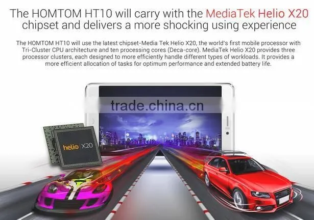 HOMTOM HT10 5.5 inch Iris Recognition Android 6.0 MTK6797 ( Helio X20 ) Deca Core 4GB RAM 32GB ROM 21MP + 8MP Cameras