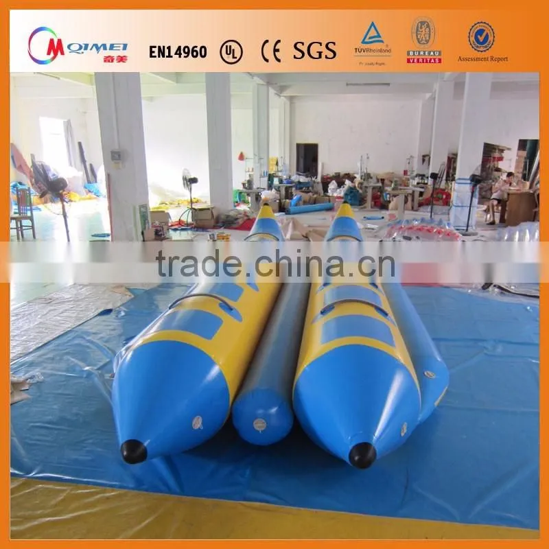 2016 New design giant Inflatable banana boat fruits Waterpark