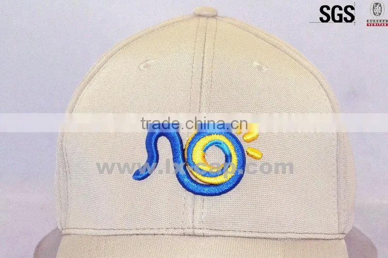 3D high quality 6 panel embroidery fitted baseball cap