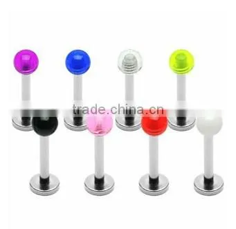 the internal threaded Monroe piercing jewelry monroe lip ring & labret ring