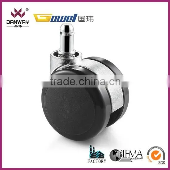 Office chair parts / caster wheel with chrome casting DWG-M003