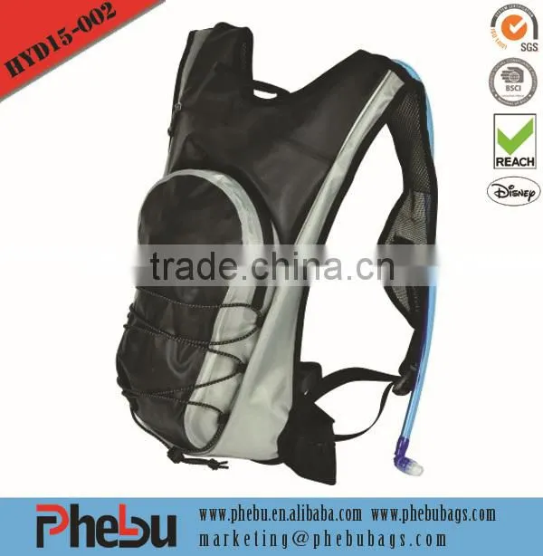 Cycling storage backpack with water bladder