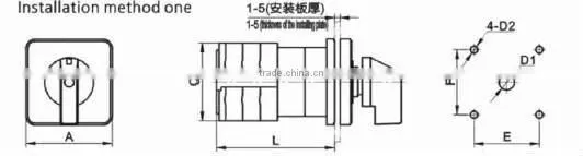 universal switches rotary switch cam switch LW26-20 A-O-M 1P
