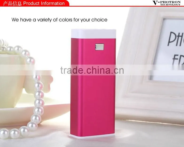metal power bank 5200mah,portable power bank with flashlight,power bank charger