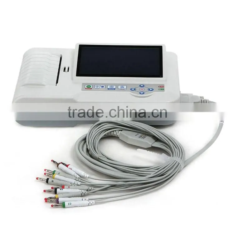 2016 New arrival 6 Channel ECG Monitor cheap price of ecg machine for sale