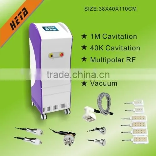 H-2004C 7in1 multifunctional beauty equipment face and body slimming machine vacuum rf roller+tripolar rf+cavitation