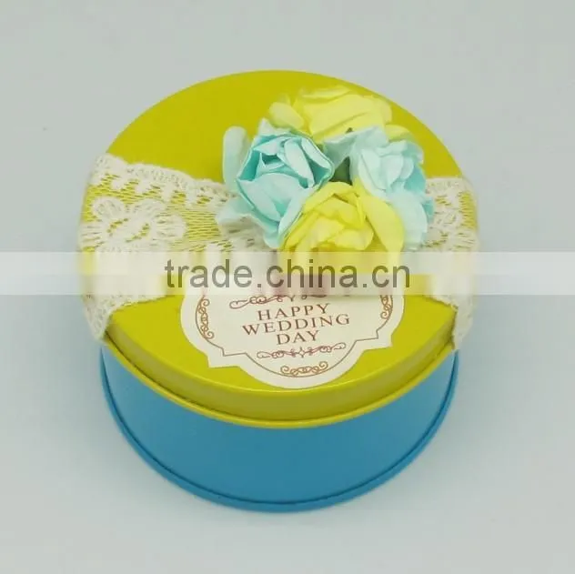 wholesale chocolate tin box fashion small round sweet boxes
