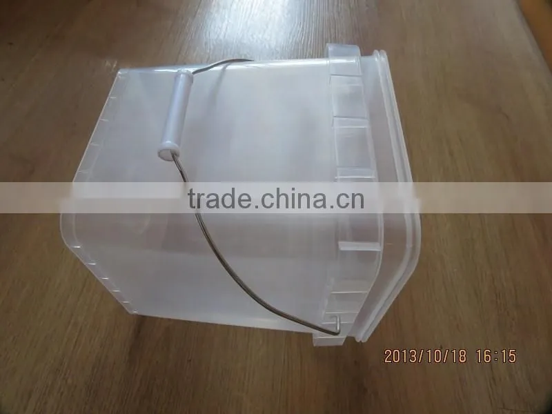 5 liter plastic square bucket pail food grade 5L bucket for packing Paint bucket