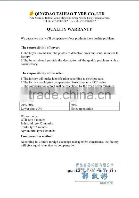China tyre Truck Trailer Tyre 1000-20