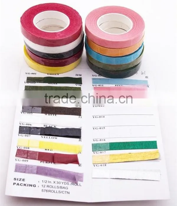 1/2'' florist green tape/florist stem wrap tape