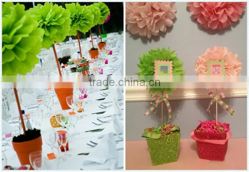 Colorful wedding festival decoration paper flower