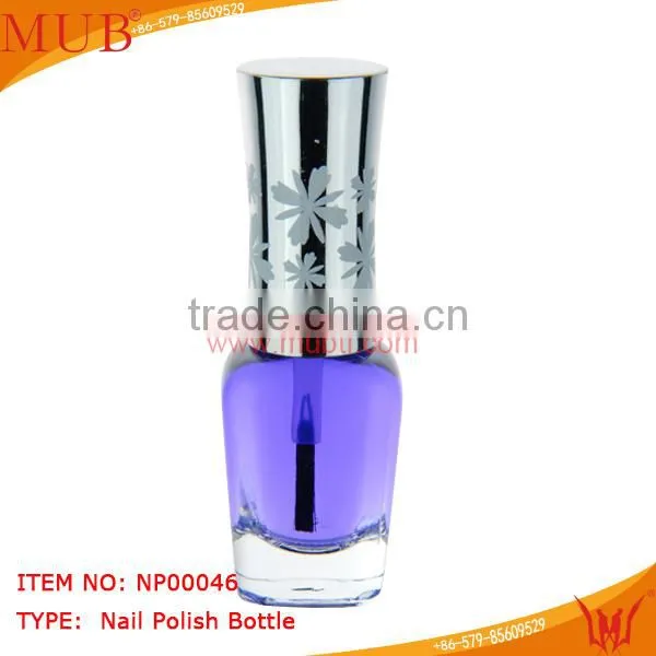 square glass nail polish bottle 12ml