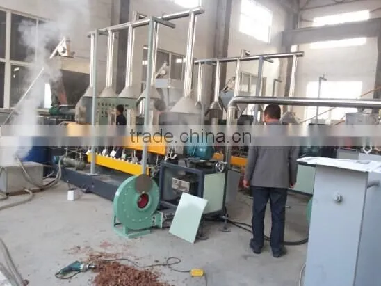 wood plastic granules machine line wpc granulating machinery