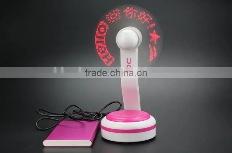 LED message usb fan promotional led usb fan customized words usb fan programmable led usb fan