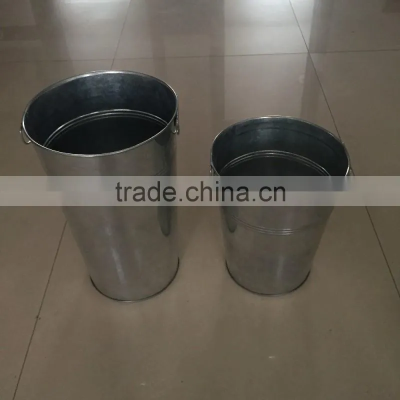 Galvanized Floral Bucket
