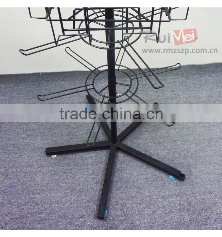 Multi-Tier 4-side rotating greeting card display racks for sale