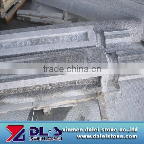 Red granite outdoor baluster