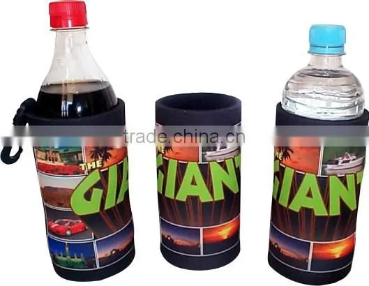 Neoprene drink cooler with lanyard