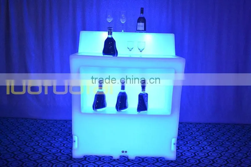 112CM High PE plastic big size LED Bar Counter,Portable Bar corner, Lighted Bar Counter LTT-BC06A