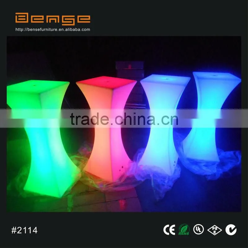 rental wholesale plastic furniture, LED bar counter