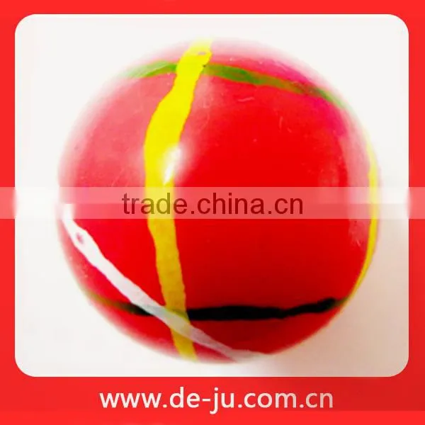 Stripe Rubber Bouncing Round Jumping Ball