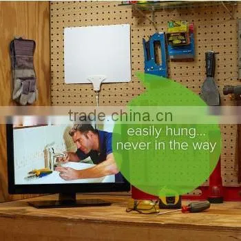 Hot-selling CE/RoHs Certified Patent Indoor Digital HD TV Antenna UHF/VHF Flat Indoor TV Antenna DVB-T/T2 Antenna