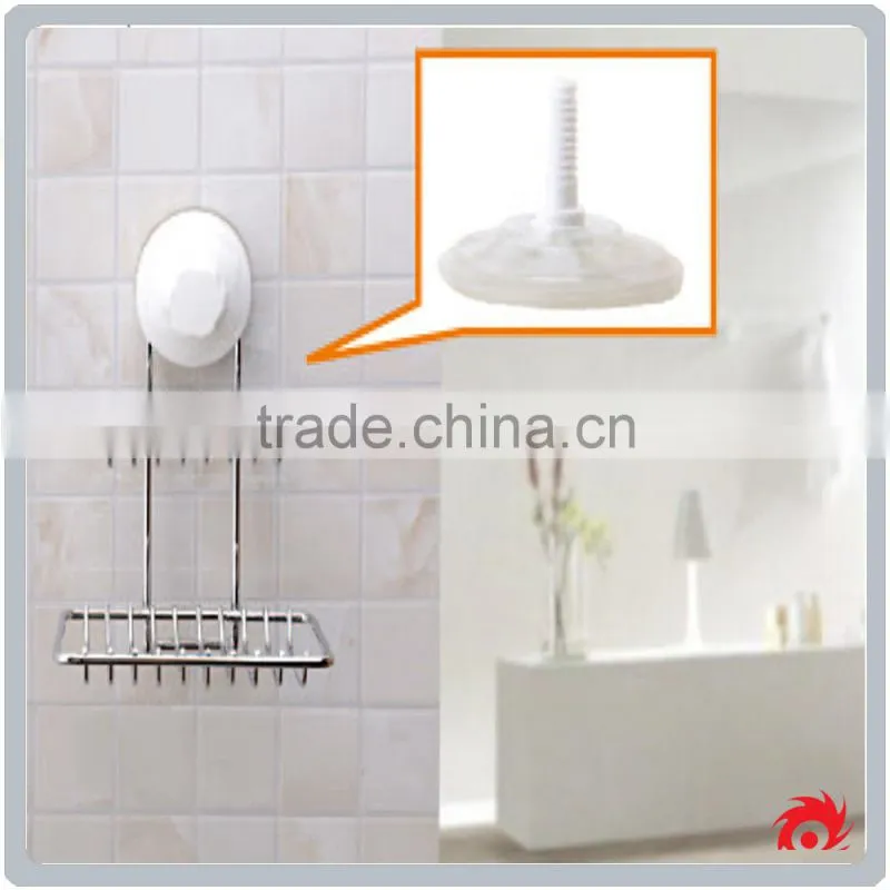 new stainless steel bathroom toilet shower sucker suction sink tray dish hanging soap holder